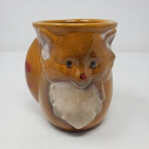 Cozy Fox Hand Warmer Mug by Giftcraft 15 oz Ceramic Cup Cottagecore Whimsy